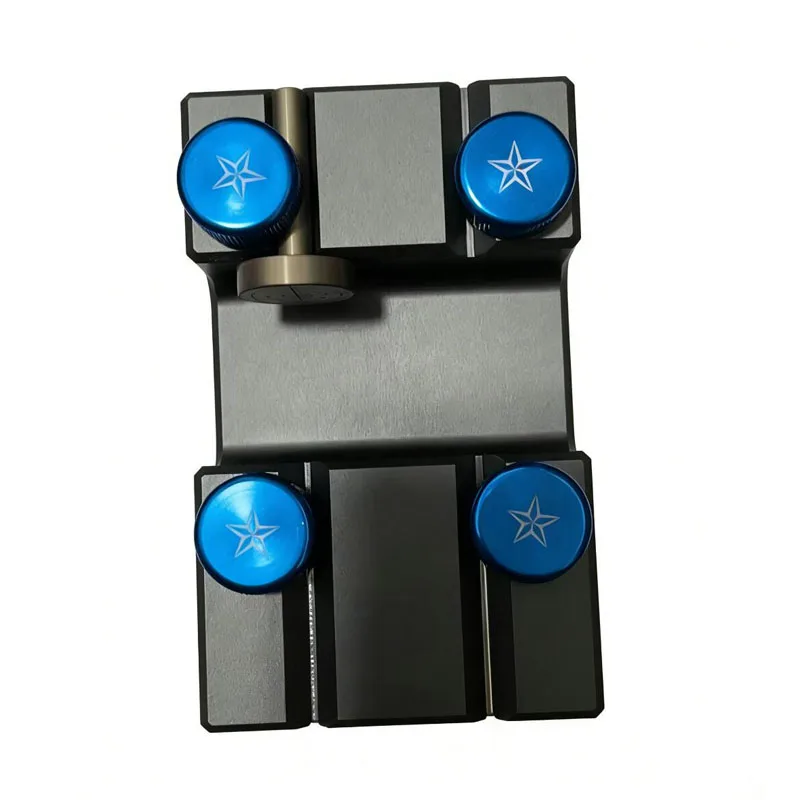 Dual-Station Gemstone Top Flat Polisher with Aligning Fixture Universal Calibration Tool for 6.0/5.8mm Adapter Rods