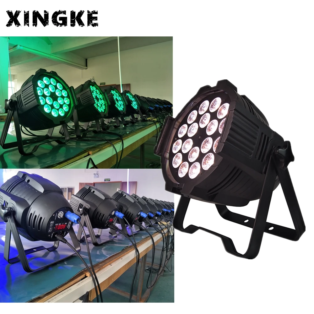 

2Pcs/Lot Best Seller led 18x18W RGBWA+UV 6 IN 1 par can led par light for party wedding disco performance