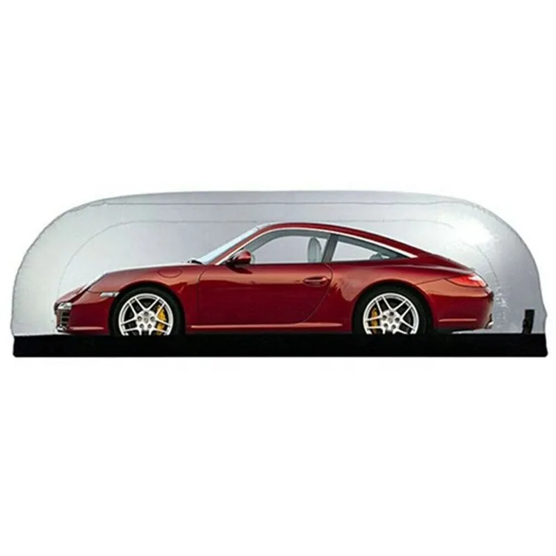 Waterproof PVC Storage Car Cover with Inflatable Display Roof Tent Transparent Inflatable Vehicle Car Outdoor Trunk Cover Garage