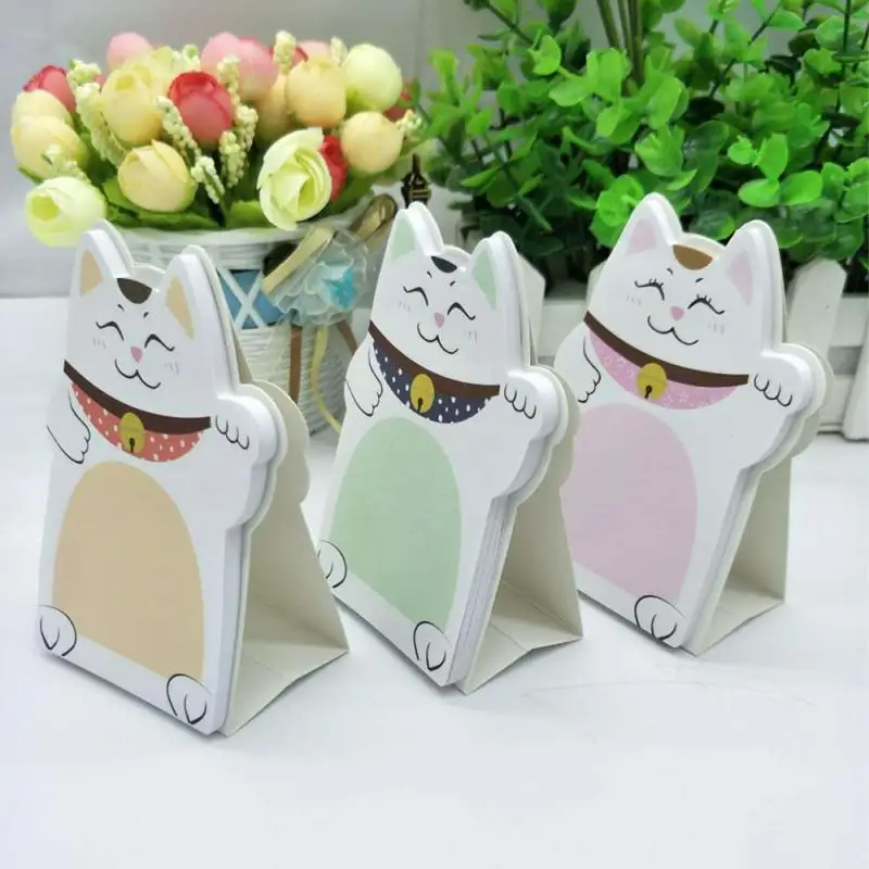 Kwaii Cat Memo Pad Table Notes Stationery Office Supplies School Supplies Creative Notebooks Writing Pads School Stationery Gift