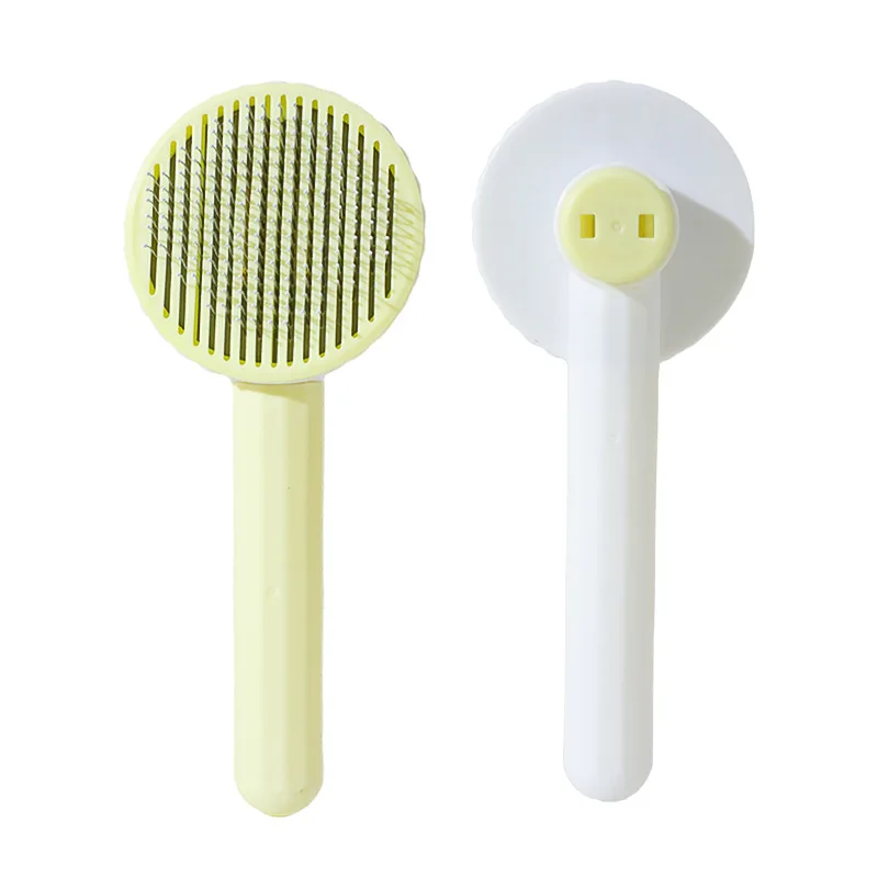 Pet Hair Removal Comb Cat Brush Self Cleaning Slicker Brush for Cats Dogs Hair Remover Scraper Pet Grooming Tool Cat Accessories