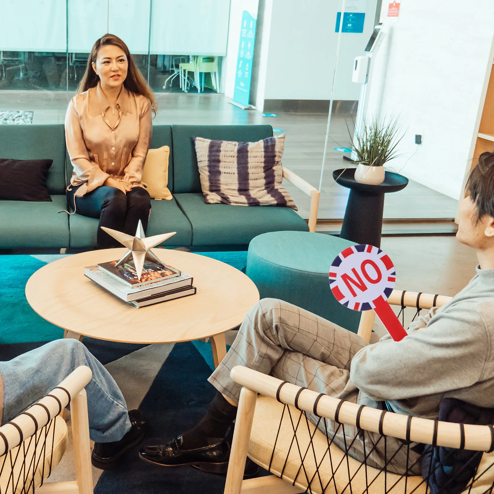 1Set Voting Board Multipurpose Portable Handheld Yes No Paddle for Classroom Judging Teacher Voting Reusable Judging Board