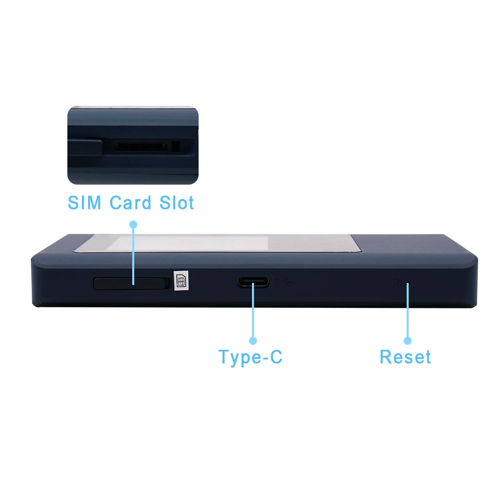 ZXY M200 جهاز توجيه WiFi صغير محمول 5G مع MIFIs WiFi6 ونقطة اتصال لـ SOHO يتميز بتشفير جدار الحماية QoS VPN WEP #4