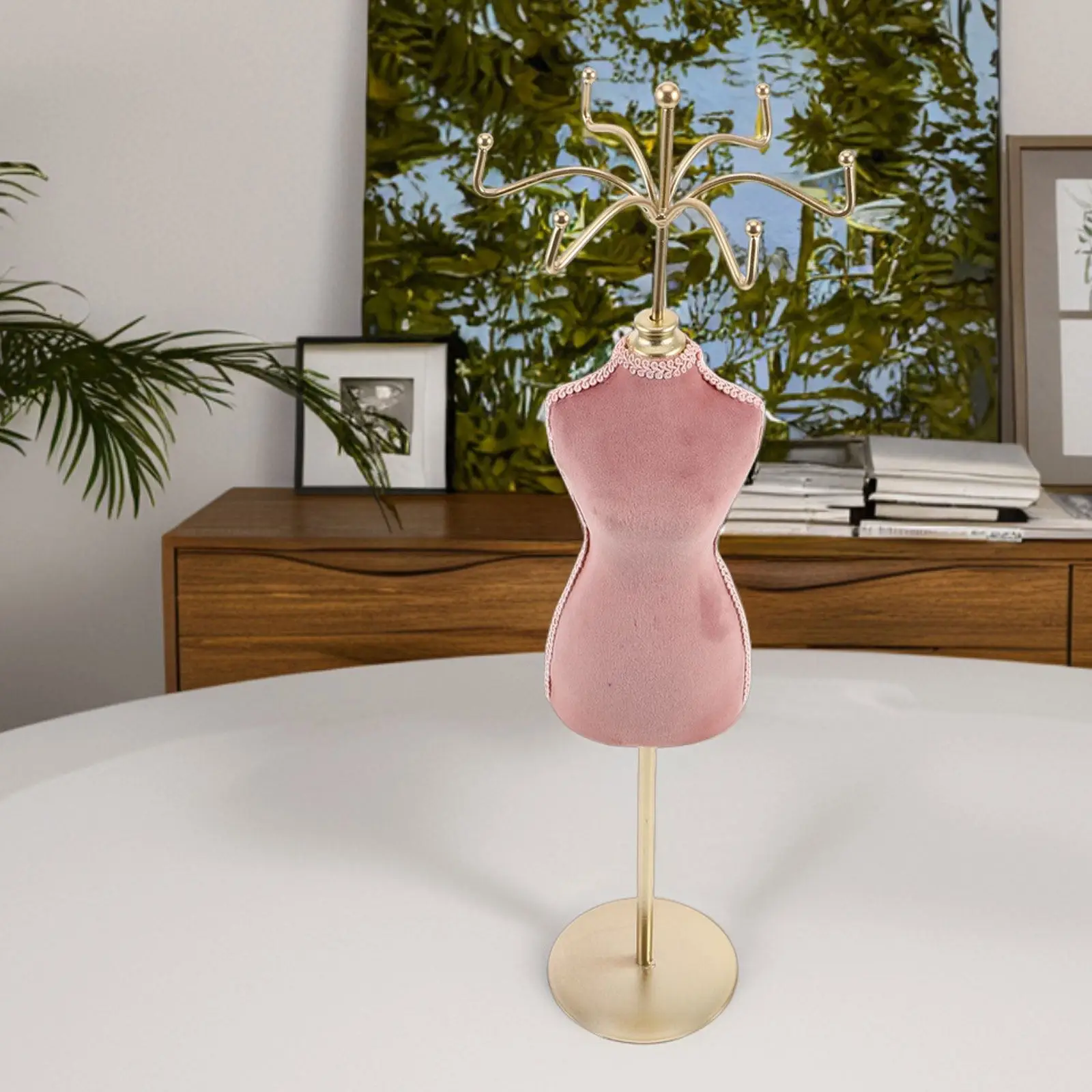 

Многофункциональная подставка для украшений: железная вешалка для ожерелий, держатель для серег-гвоздиков, органайзер для серег, подставка для браслетов, стойка для хранения