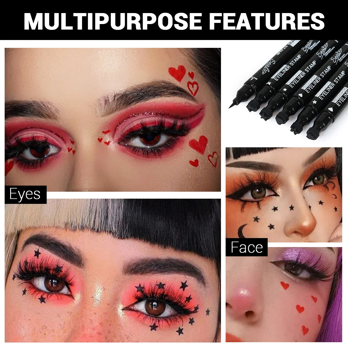 Decorative Stamp Eyeliner Pen — 8 Pieces — product detail 17