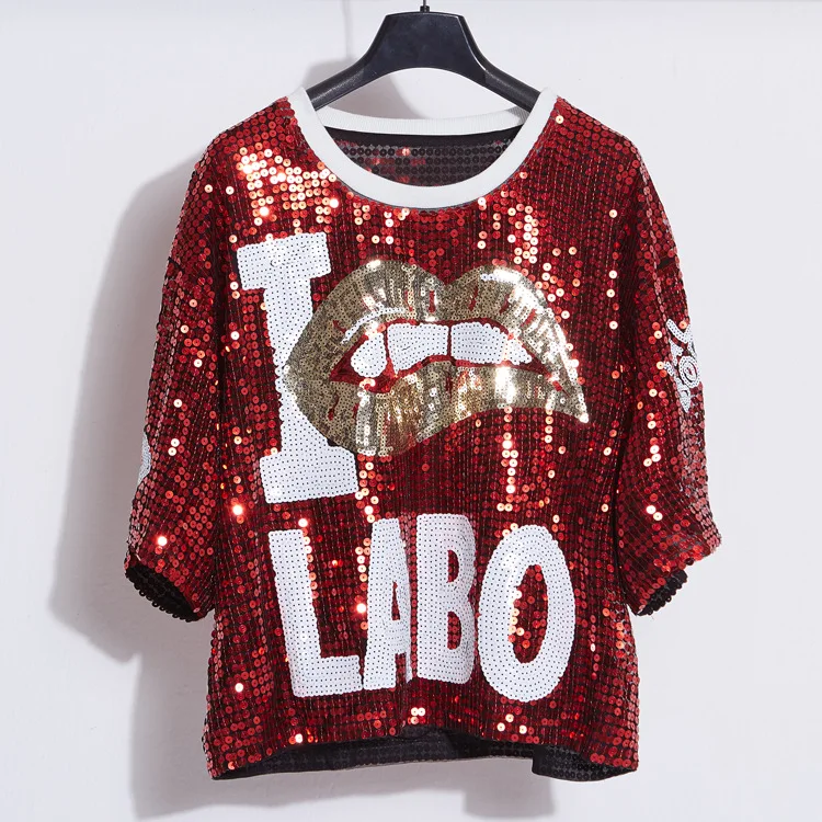 New Stage Clothes, Singer's Performance Clothes, Party Street Dance, Modern Dance, Sequined Tops, Performance Clothes, Women