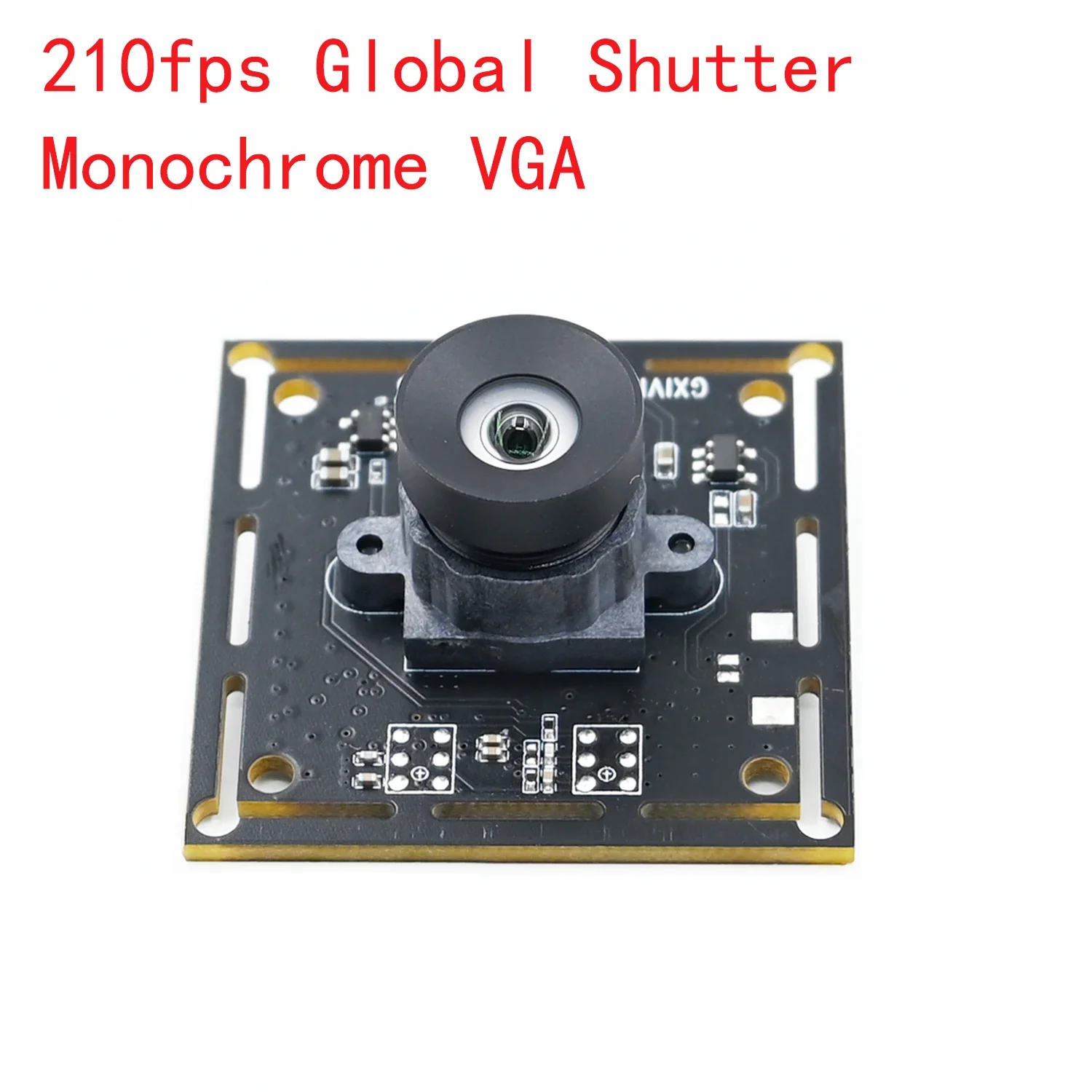 High Frame Rates VGA USB Camera Module Global Shutter Webcam 210fps, Monochrome,Fixed Focus  640x360