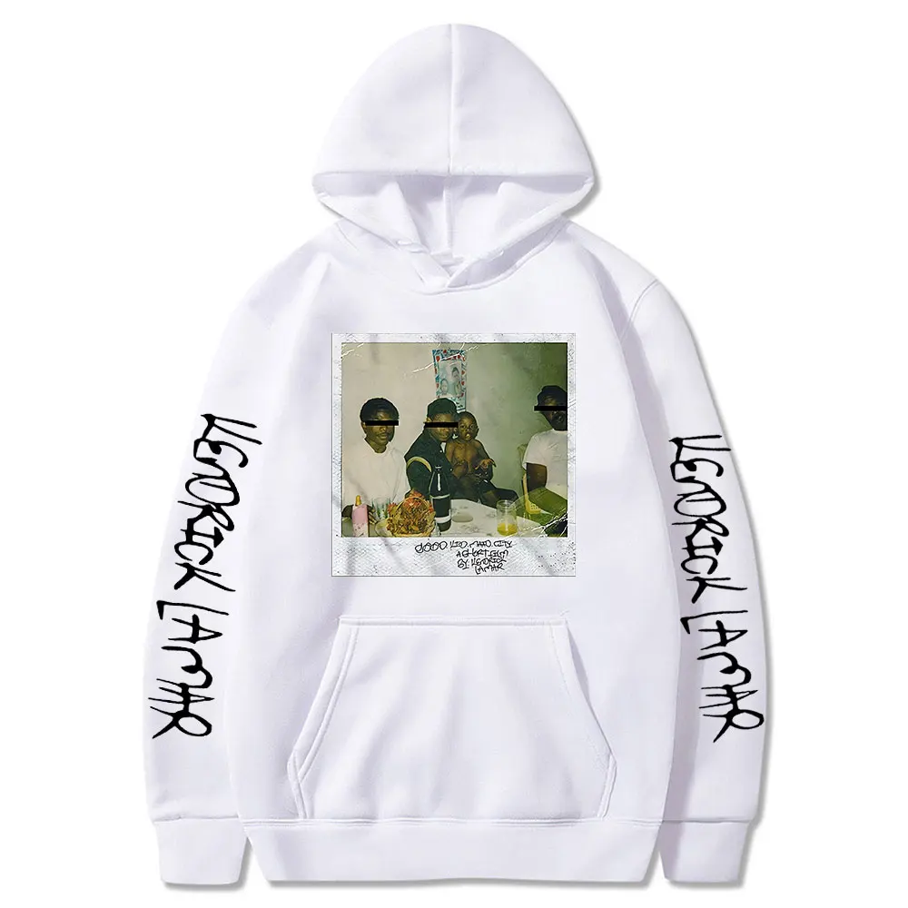 Rap Music Kendrick Lamar Good Kid Men's Women's Hooded Sweatshirts Fashion Warm Hoodie Loose Streetwear Black Oversized Hoodie