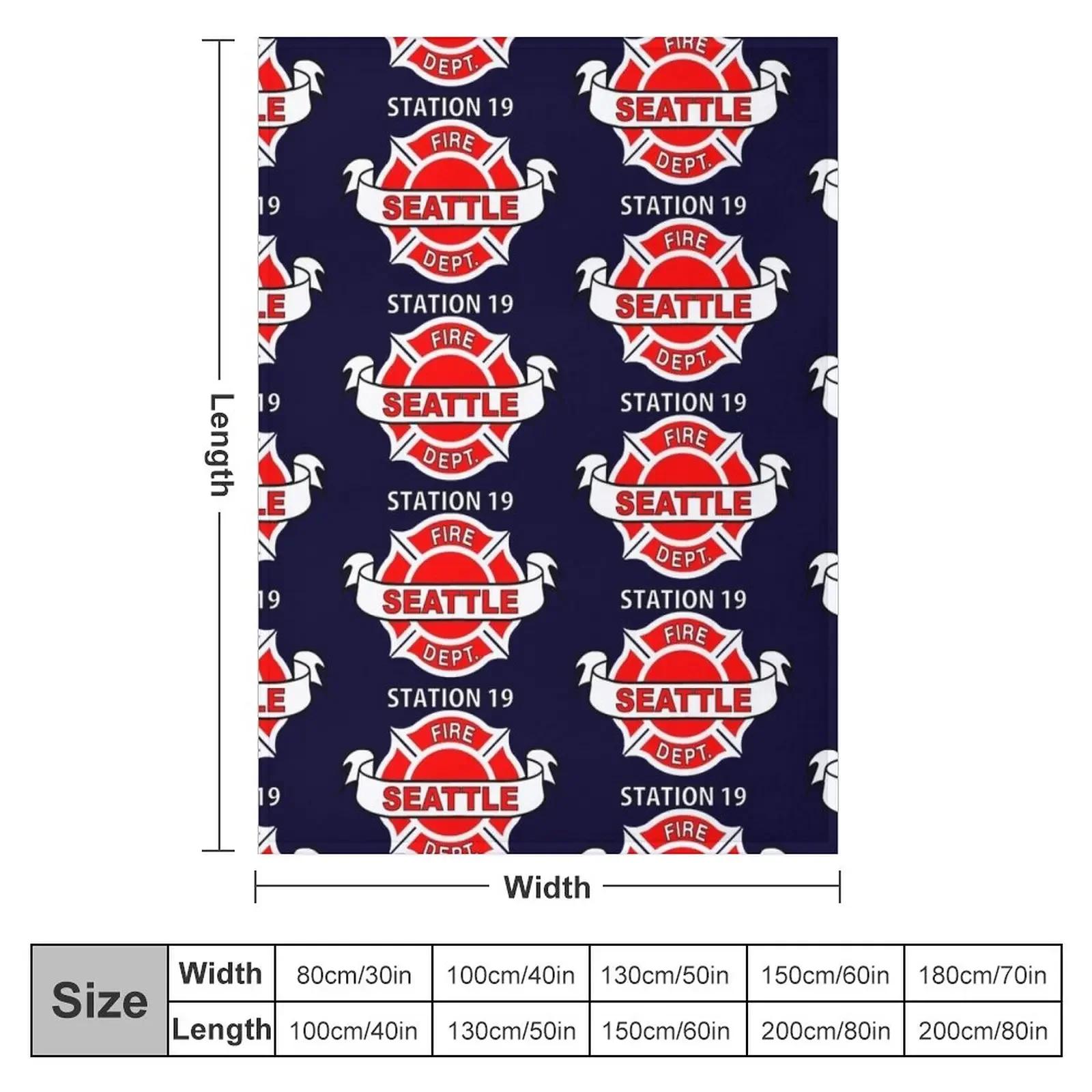 Station 19 Work Shirt Logo Throw Blanket Luxury Designer Tourist warm winter halloween Blankets