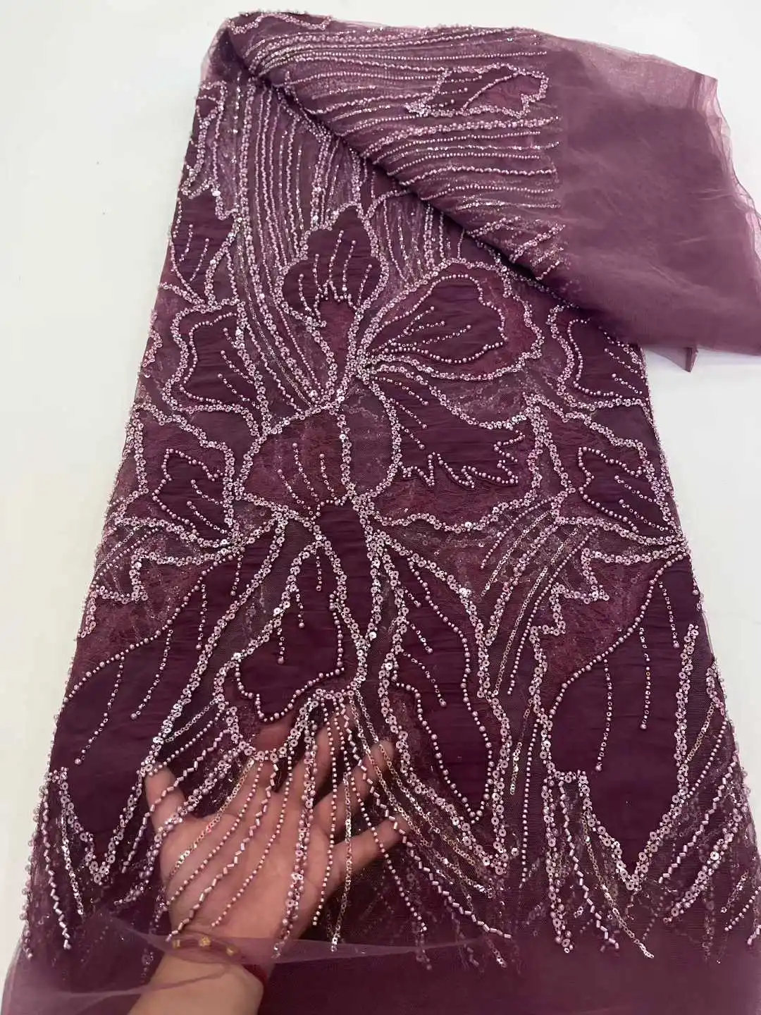 

Африканские кружевные ткани с блестками и бисером, оптовая продажа, 2022, высокое качество, нигерийское кружево, французская кружевная ткань для свадебных платьев, ткань