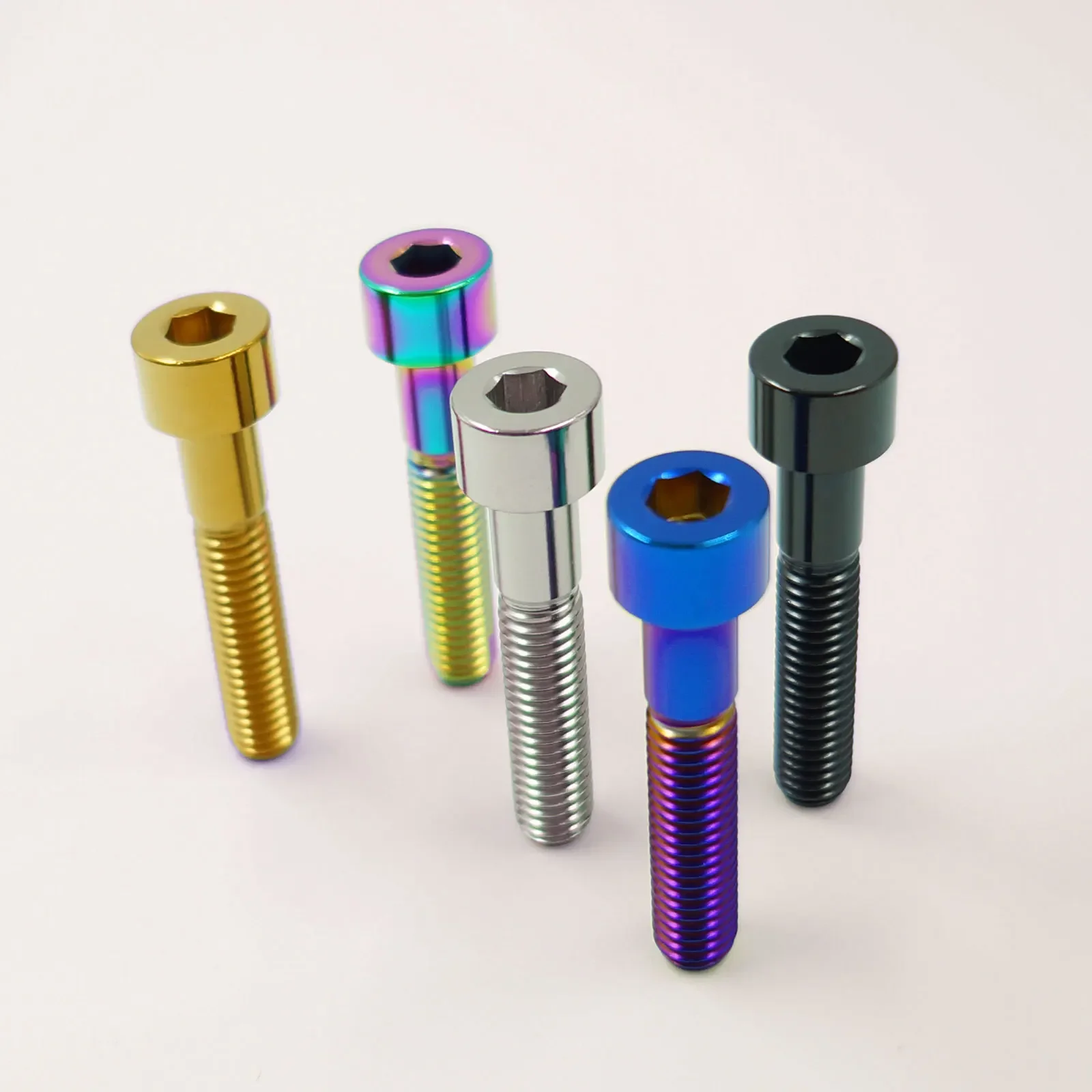 Titanschraube M6 Innensechskant-Upgrade-Schrauben für Fahrrad, Motorrad, Roller – Längen 10–60 mm
