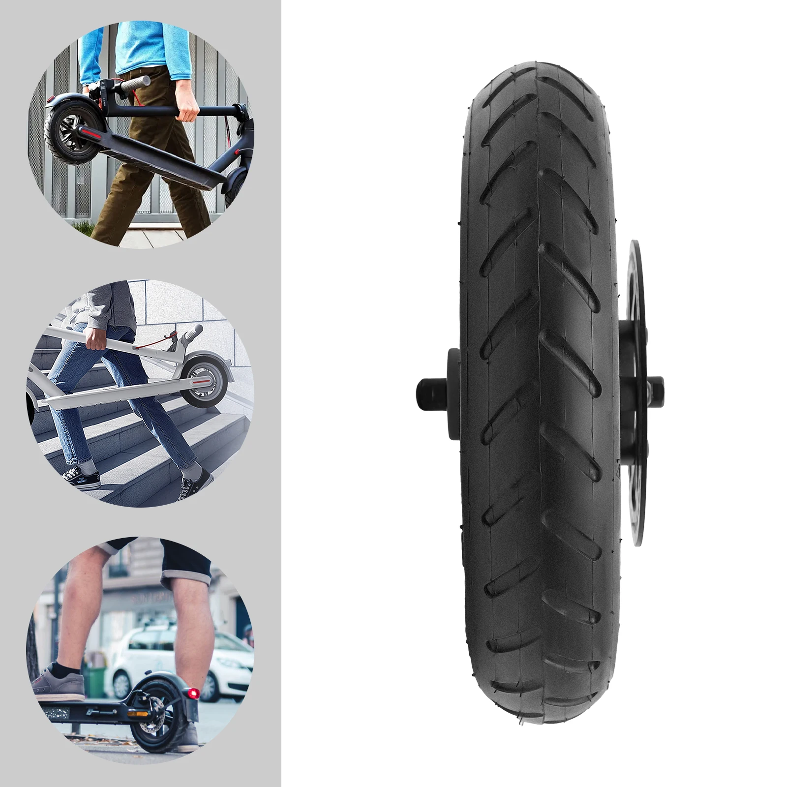 

Upgrade Your Ride - Inflatable Rear Wheel Fit Xiaomi M365 & 1S Electric Scooter - 9.06in Outer Diameter, 165lbs Load Capacity