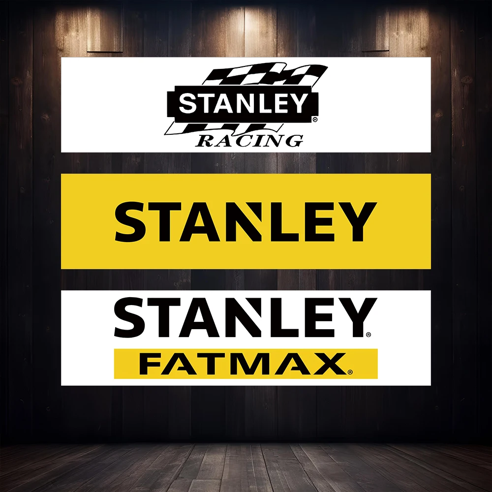 60X240cm S-STANLEY's Gardening Tools Banner Polyester Print Garage Wall Garden Art Outdoor Decoration Advertising