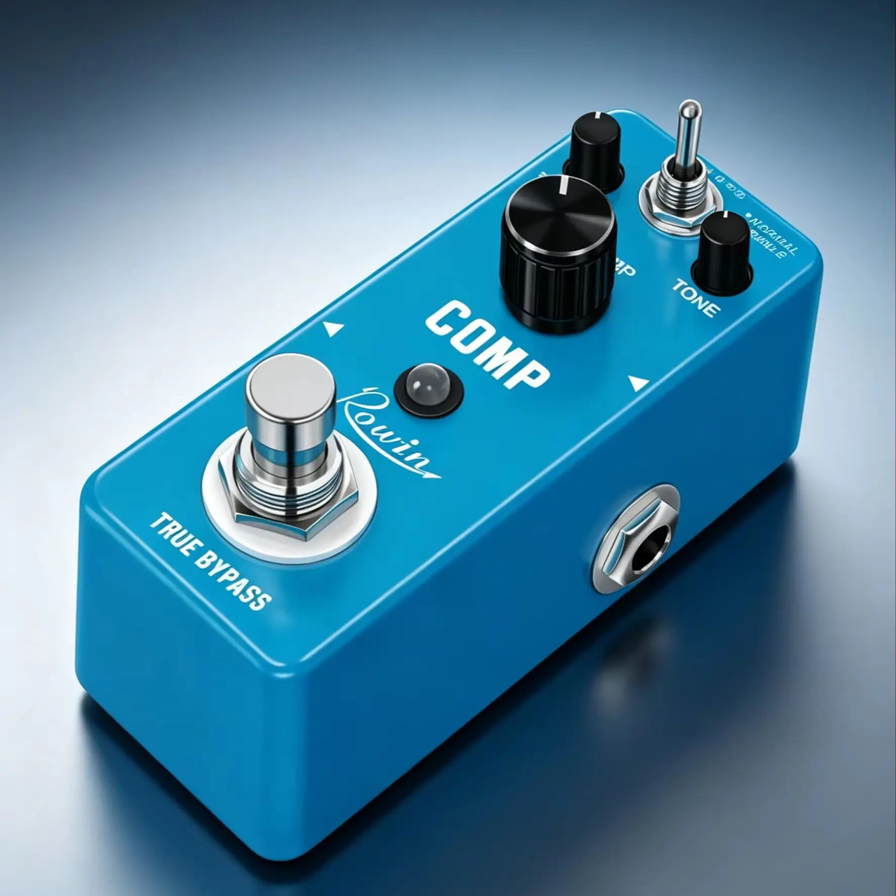 Rowin LEF-333 Guitar Compressor Pedal Digital Comp Effect Pedals For Electric Guitar Classic Studio Grade Compressor True Bypass