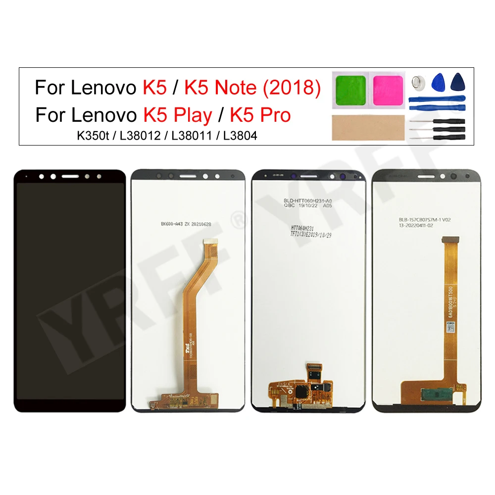 

LCD Display and Touch Screen Digitizer Assembly,for Lenovo K5 Pro,K5 Play,K5 Note,L38041,L38011,L38012