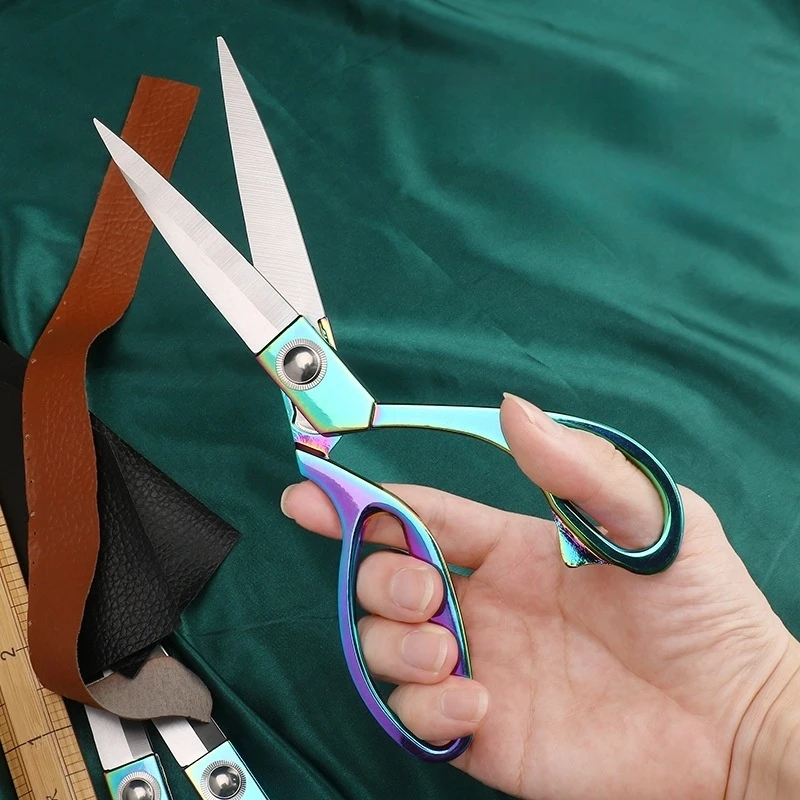 Professionelle Schneiderschere Vintage Nähschere Edelstahl Schneiderschere für Stoff Kleidung Handarbeit Schneidewerkzeug DIY-Werkzeug – Detail 6
