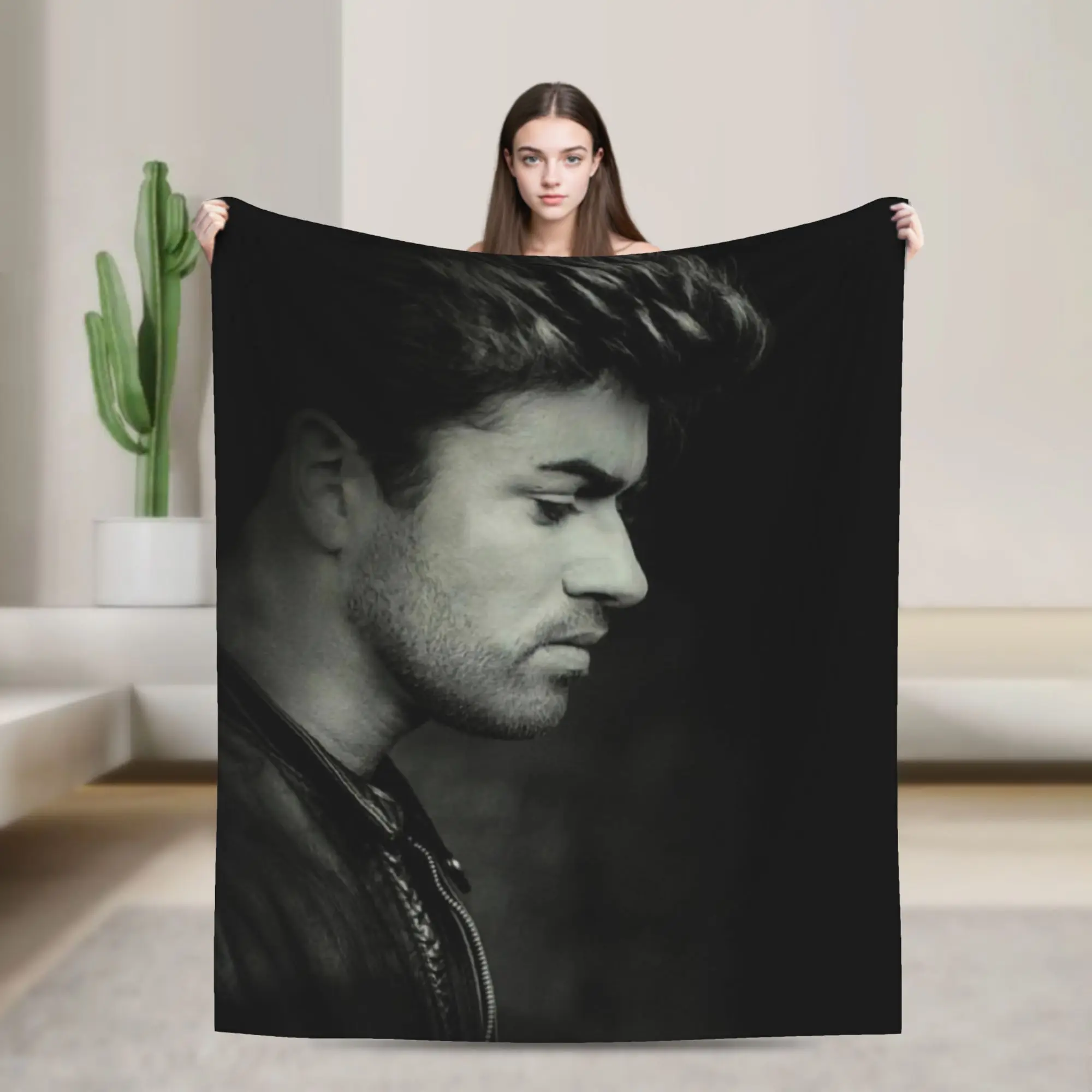 George Michae Blanket Quality Warm Soft  Throw Blanket Winter Students Home Decor Funny Bedspread