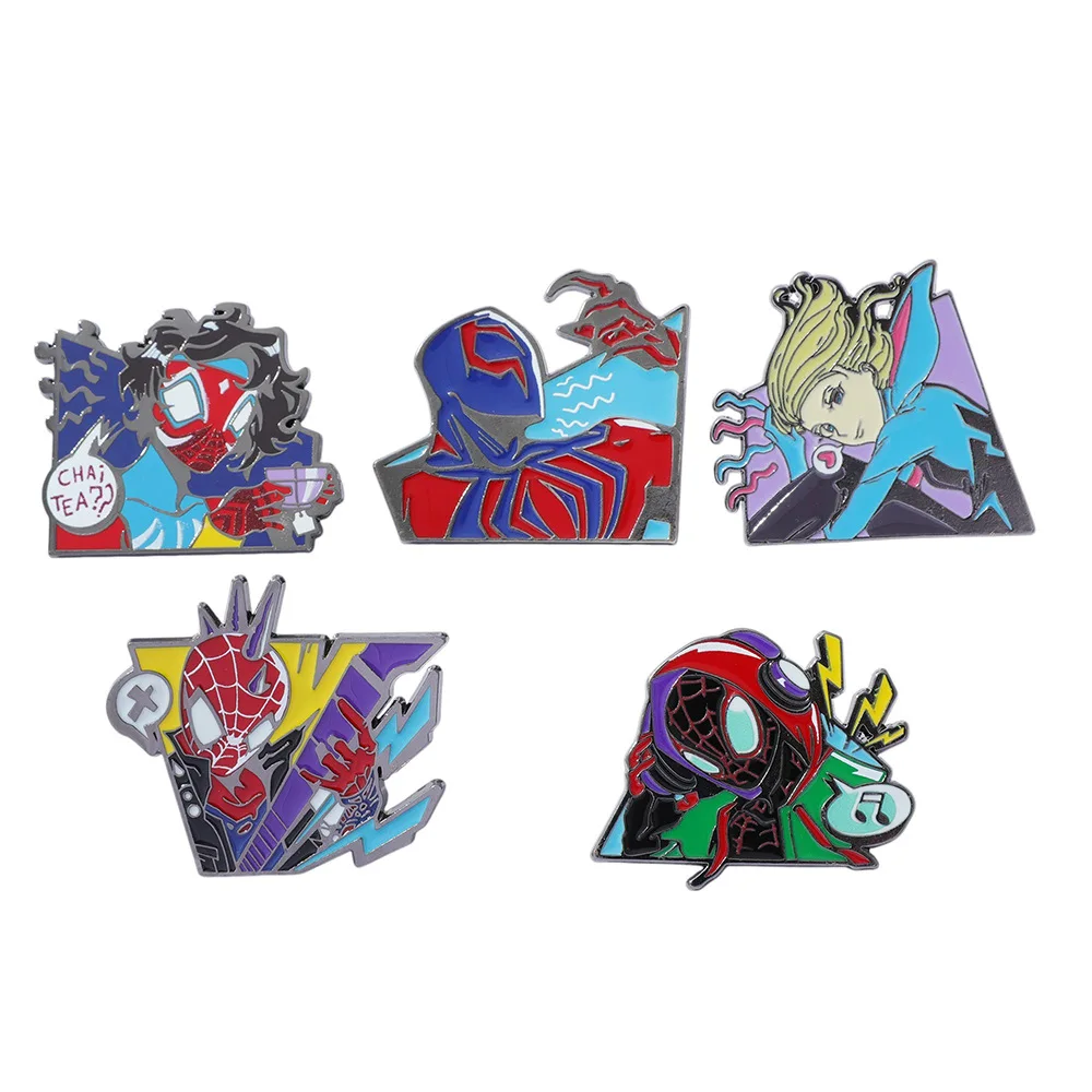 European and American Movie Characters Superhero Spider Man Metal Badge Enamel Brooch Accessory Pin High-end Commemorative - view 5
