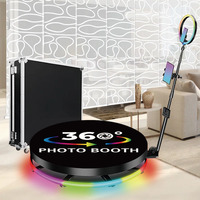 New 360 Degree Photo Booth Adjustable Automatic Rotating Photobooth for Party 360 Video & Photo Features