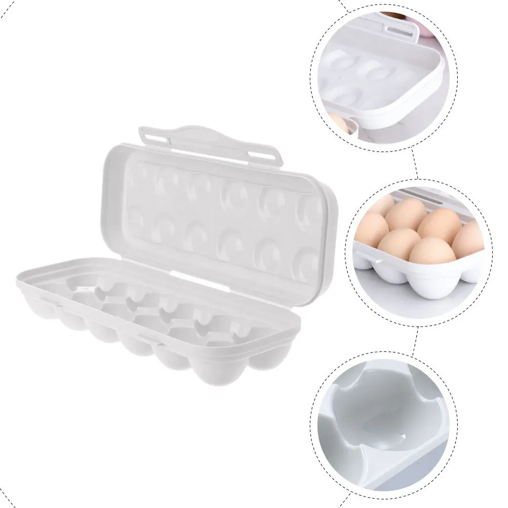 

Egg Holder Plastic Storage Box Refrigerator Organizer Large Capacity Fridge Drawer Kitchen Organizer For Home