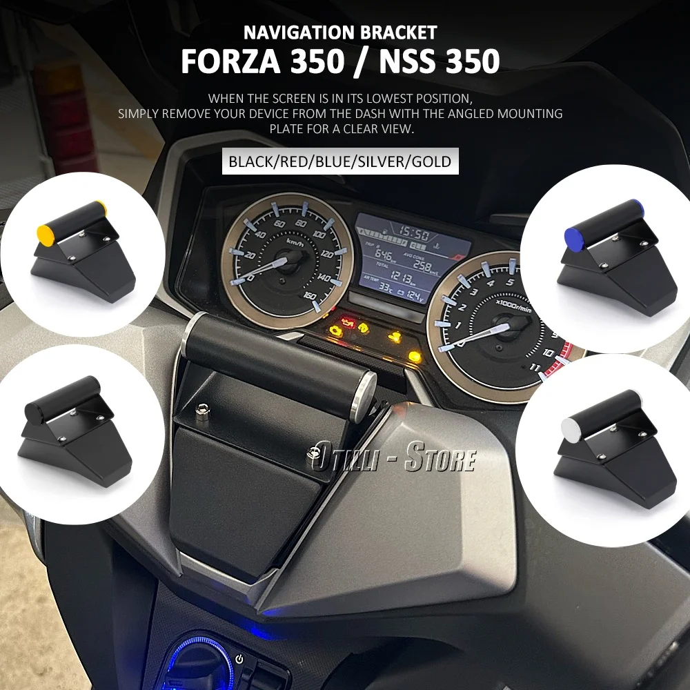 

For Honda Forza 350 NSS Forza350 NSS350 2021 2022 2023 New Motorcycle Smartphone Phone Stand Holder GPS Navigation Plate Bracket
