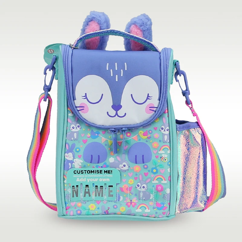 

Australian Smiggle Original Children's Crossbody Bag Girls Lunch Bag Bento Fruit Bag Cute Rabbit School Bag 9 Inches