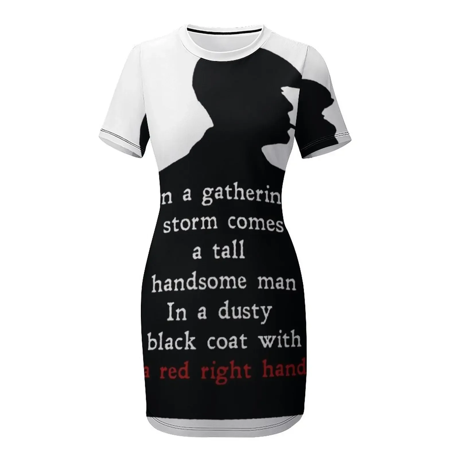 Red Right Hand Short-Sleeved Dress festival outfit women dresses for prom luxury dress women dresses Dress