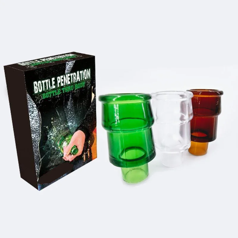 Botella de penetración cuerpo calle trucos de magia accesorios juguetes tres colores por lote