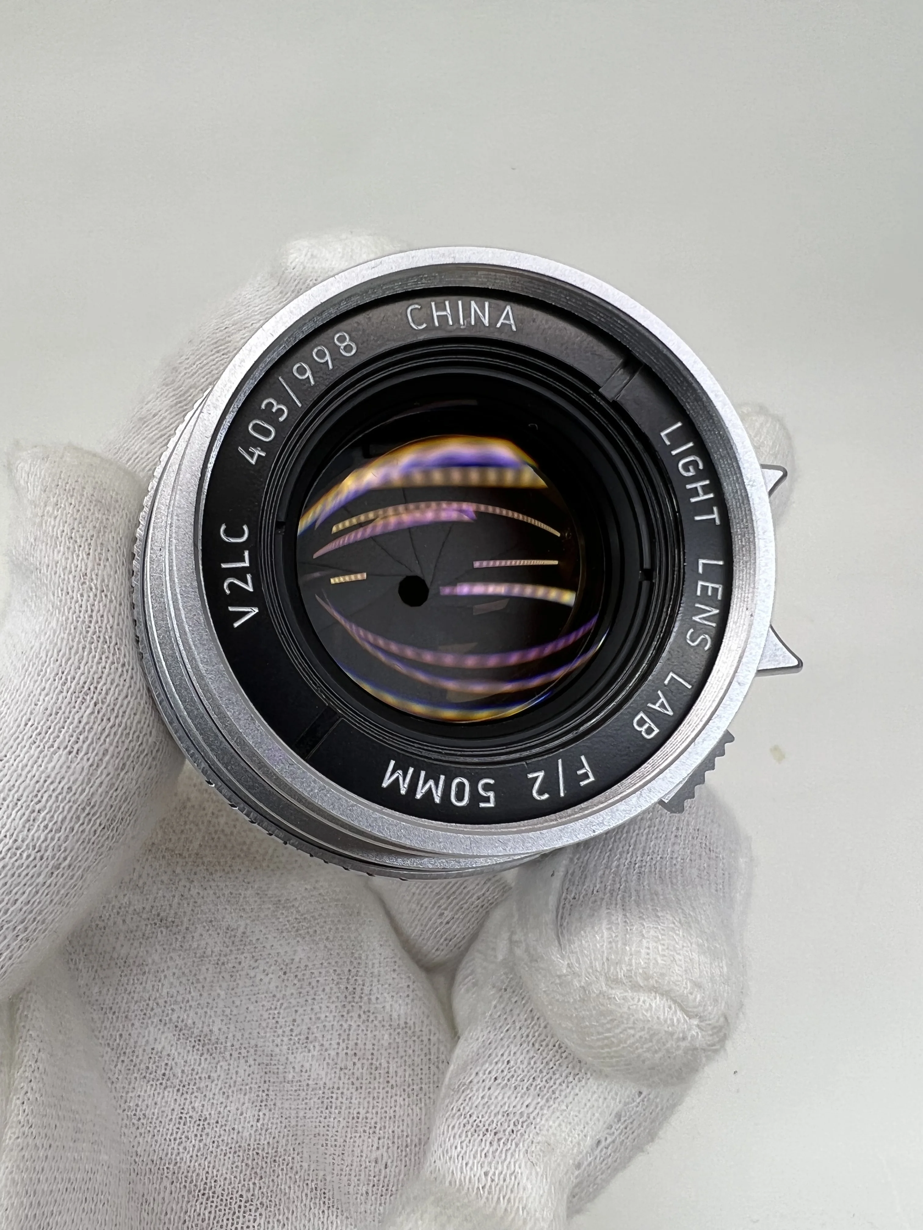 라이트 렌즈 랩 50mm F2 렌즈 실버 크롬 (라이카 수믹론 라이카 M10 M11 M M3 M6 M240 M4 렌즈 라이카 M 렌즈 풀 프레임용)
