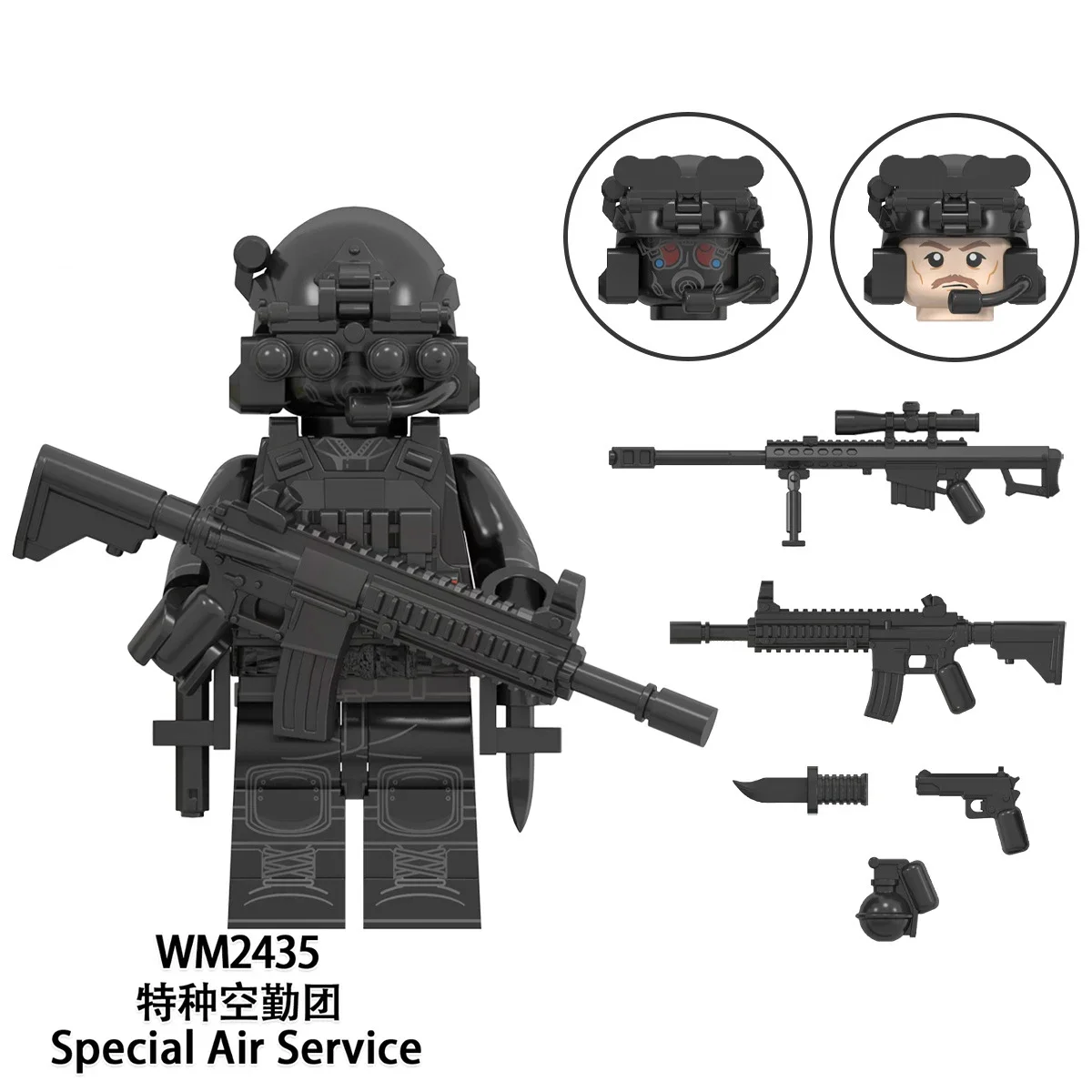 WM6147 Special Forces Mini Action Figures Navy Seals Modern Soldiers SWAT KSK SSO Bricks Building Blocks Toys for Children