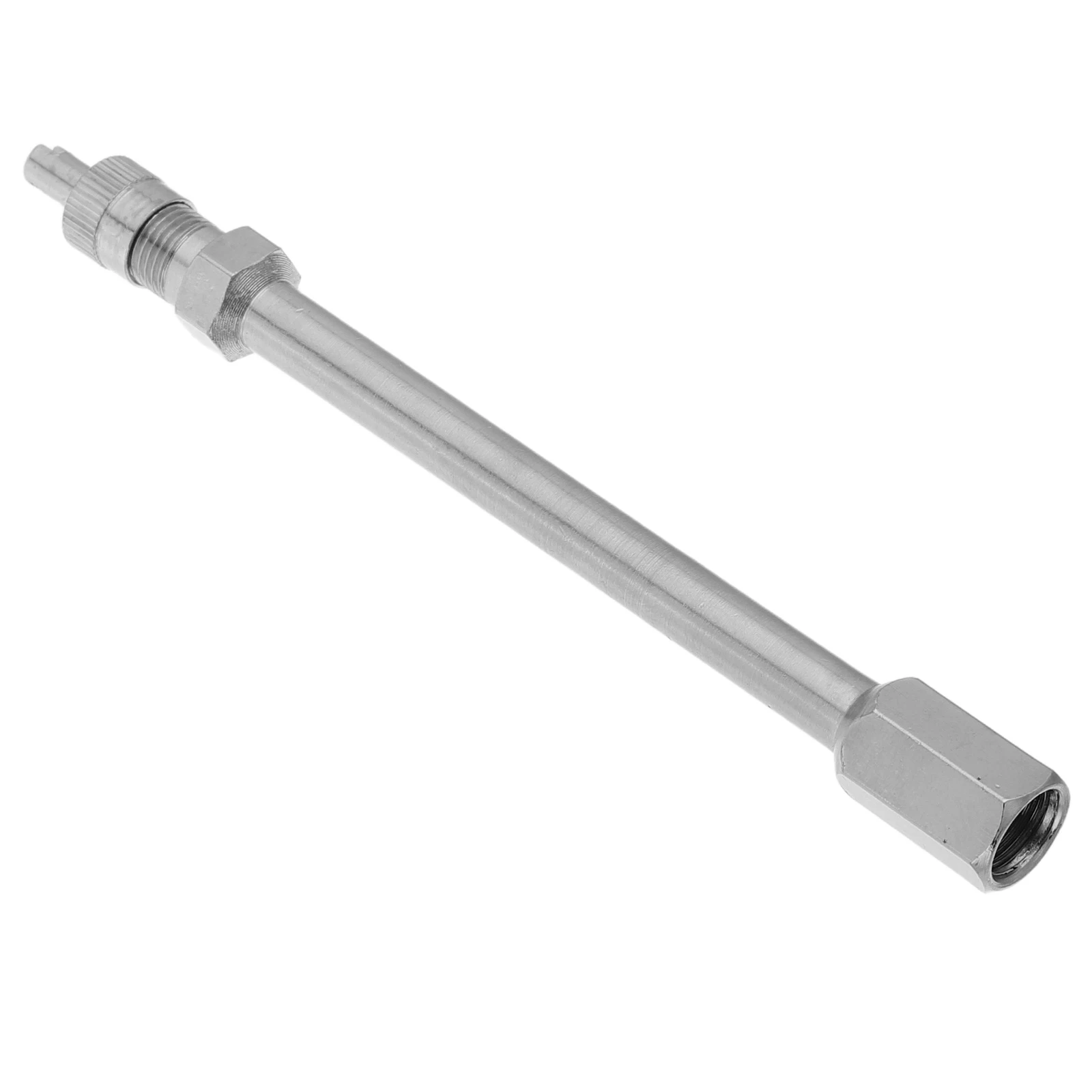 

Tire Valve Extension Rod Metal Compressed Inflation Adapter Silver Alloy Flexible Tire Extender for Cars Trucks