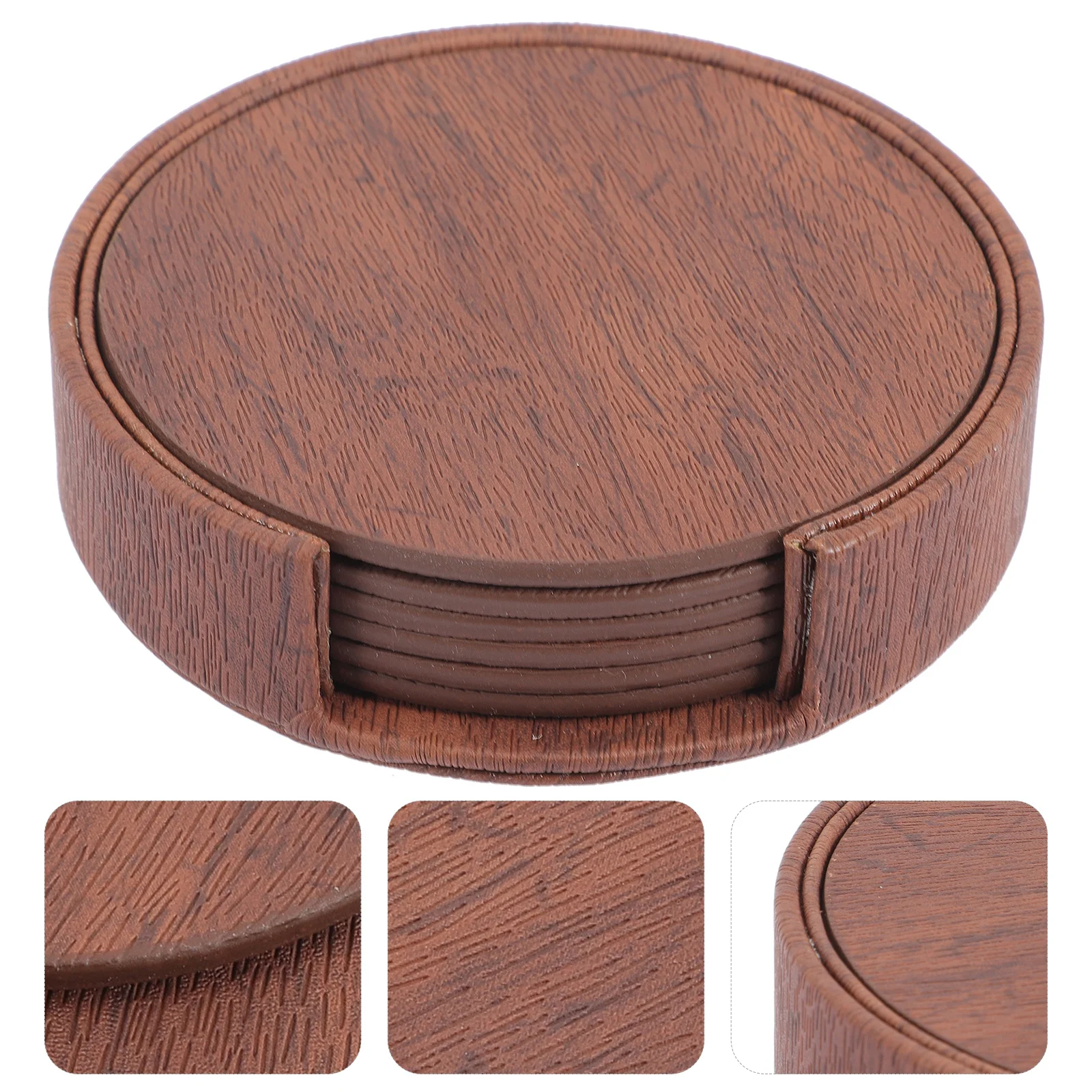 

1 set Round Coaster Set Heat Resistant Drink Protector For Home Kitchen Table Coffee Cup Mat Household Accessories