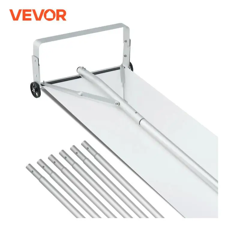 VEVOR Snow Roof Rake  Roof Shovel with Slide Cloth  Premium Blade Snow Removal Tool Safe on Roof Use for House Roof Car Snow