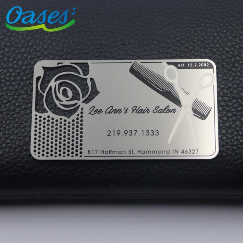 piezas Fabricante de tarjetas de visita de metal personalizadas OEM de alta calidadPersonalizado