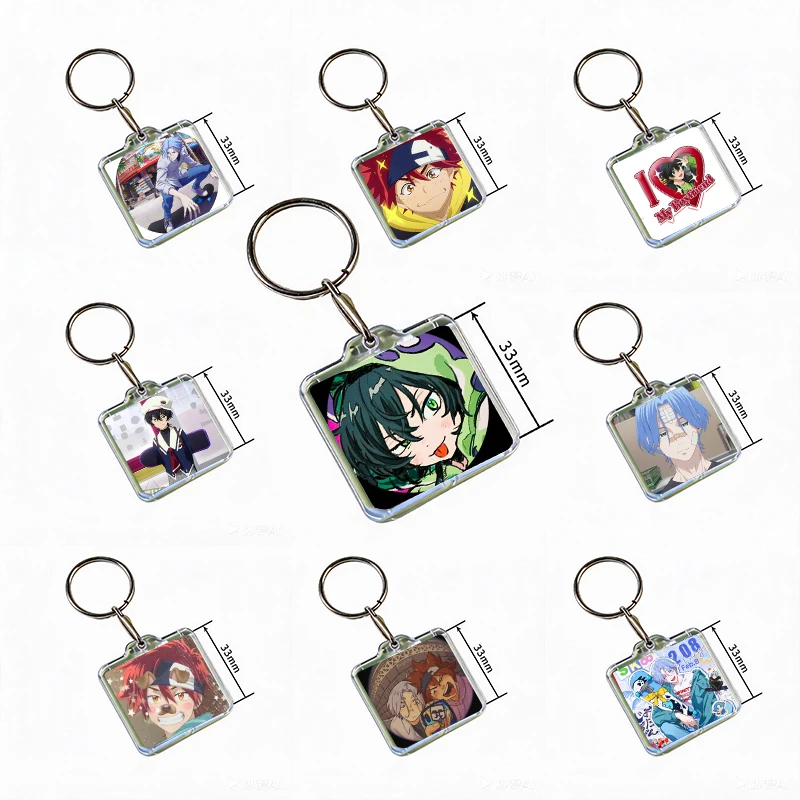 Anime S-SK8 The Infinity Keychain Handmade Hanging Ornaments for Clothes Backpack Decoration Accessories Gifts with Friends