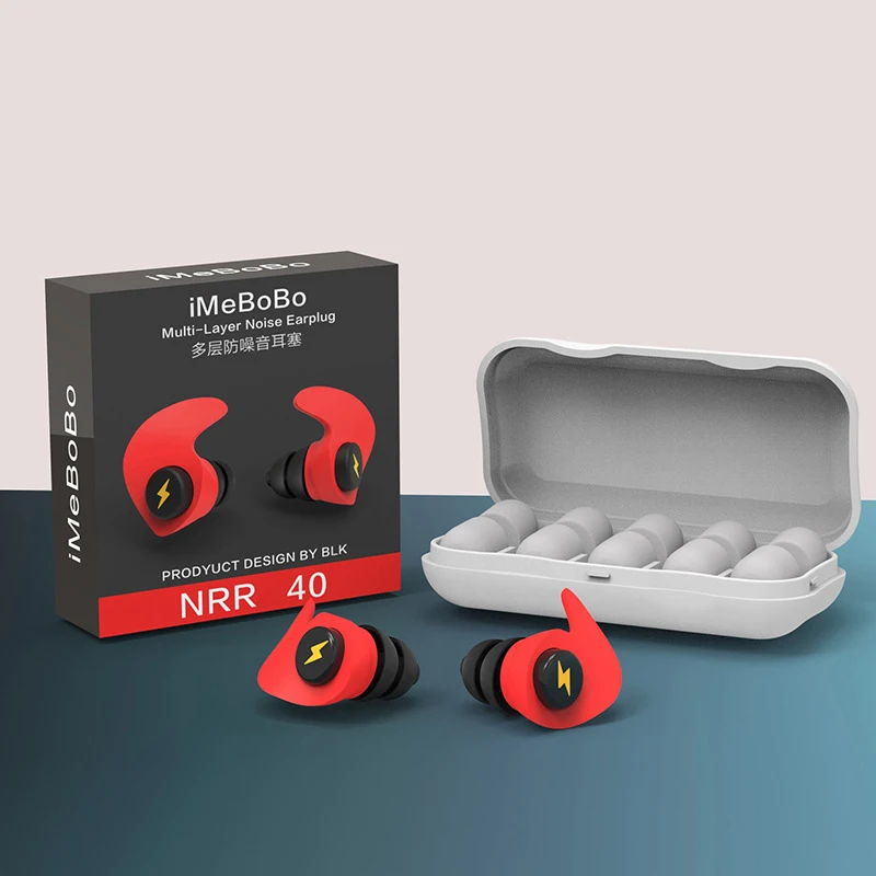 1PCS Mini Silicone Ear Plugs Noise Reduction Filter Hear Safety Ear Protector For Study Concert Soft Foam Sleeping Earplugs