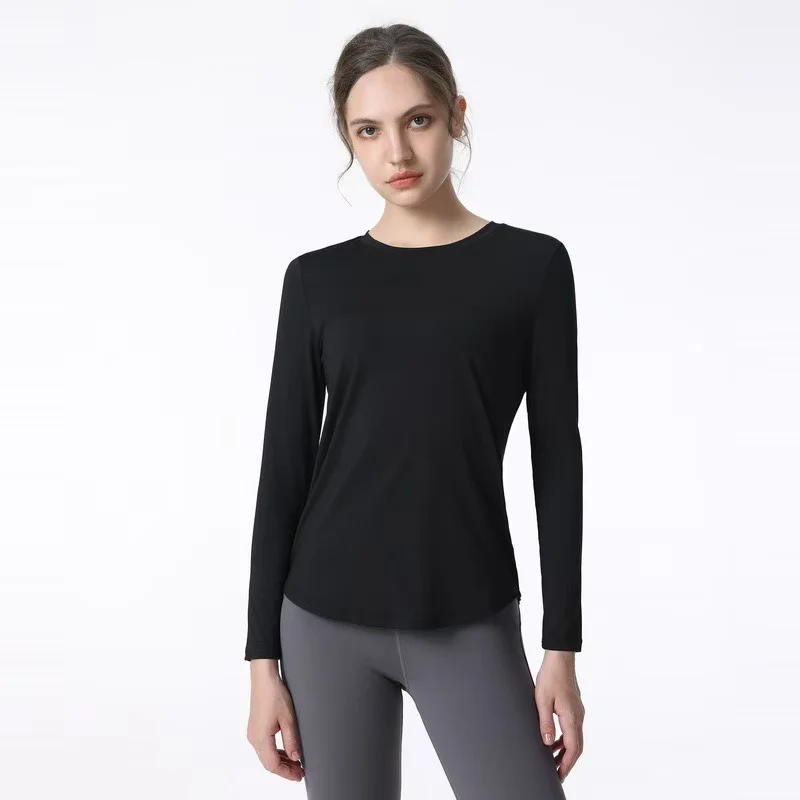 Long Sleeve Yoga Clothes Women 2025 Sportswear Woman Gym Running Blouses Shirts Sports Tops Fitness T-shirt Gym Clothing Workout
