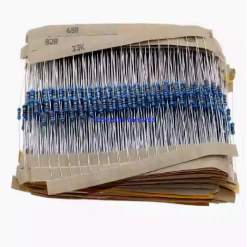 1460pcs of 73 resistances 20pcs of each 1/4W metal film resistor packs 5-colour ring inline resistor component