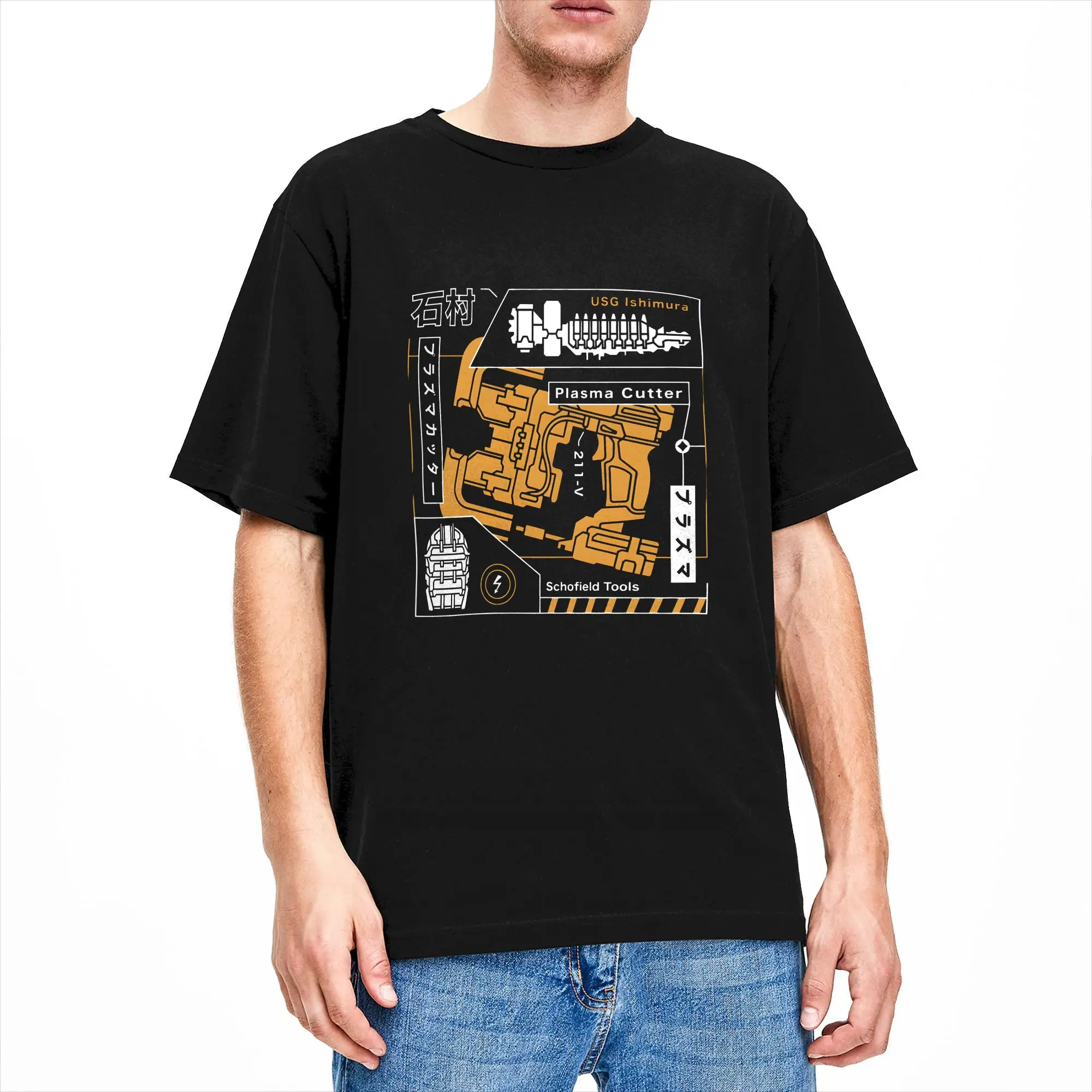 Isaac Clarke Aesthetic Dead Space  Tshirt Men's Cotton Tops Retro  O-neck Short Sleeve