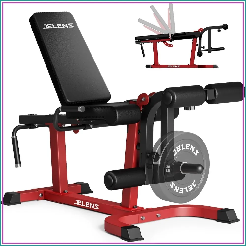 Verstellbare Beinstreck- und Beinbeugemaschine für das Home-Gym, für sitzendes und liegendes Training des Unterkörpers