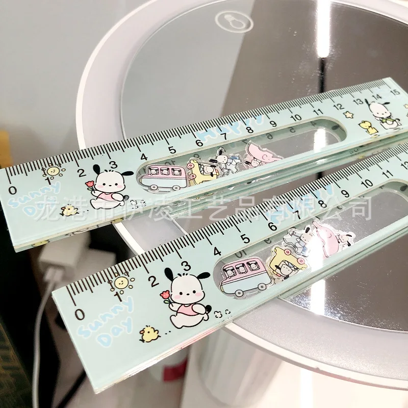 New Sanrio Pochacco animation peripheralcartoon cute rocker ruler creative personalityKawaii school supplies prizes wholesale