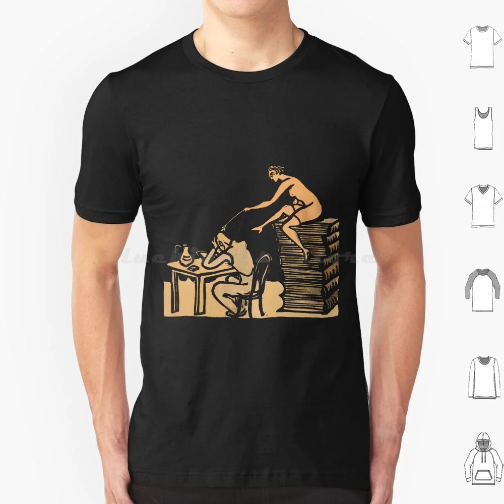 

Футболка с принтом художника на работе, крутая хлопковая Футболка 6xl, книжки библиотеки, детской библиотеки, модель жизни, тикалки для секса