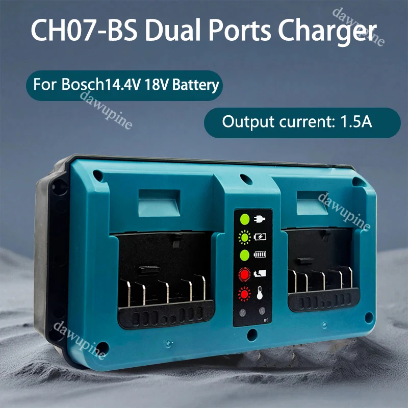 Gli accessori per elettroutensili sostituiscono il mini caricabatterie rapido GAX1418V a 2 porte per la batteria al litio Bosch 14,4 V 18 V BAT614 BAT618 GBA18V80