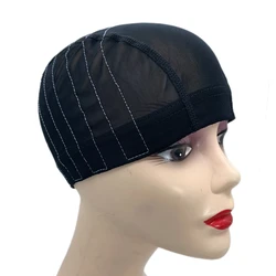 1pc Mesh Wig Caps For Sewing Machine Training 5x5 Lace Closure Wig Caps Spandex Dome Guideline Wig Caps for Making Wigs