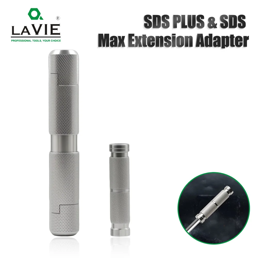 

LAVIE 1PC SDS Plus Extension Adapter, Max Extension Rotary Hammer Drill Bit Shank, Power Tool Adapter For Concrete Drilling