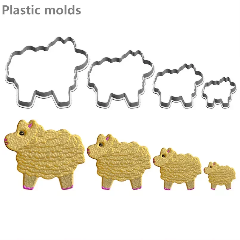 

Four Specifications Cartoon Animal Golden Big Sheep,Plastic Mold,Cake Fondant Tools,Cookie Sushi and Fruits Cutters