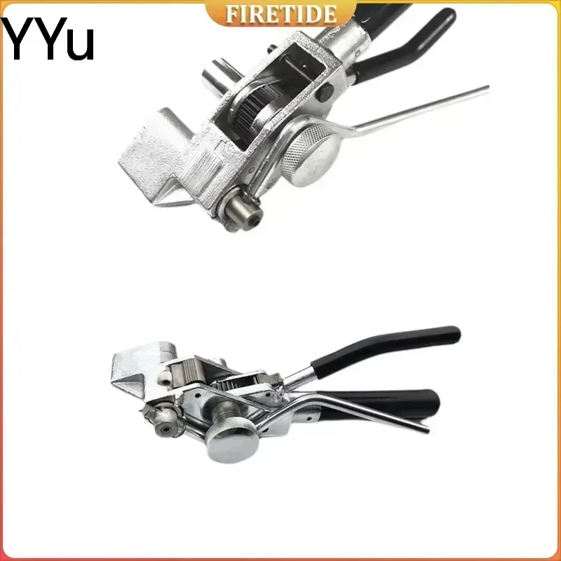 custom for Stainless Steel Cable Tie Gun Zip Tie Plier Bundle Tool Tensioning Trigger Action Cable Gun with Cutter Heavy Duty