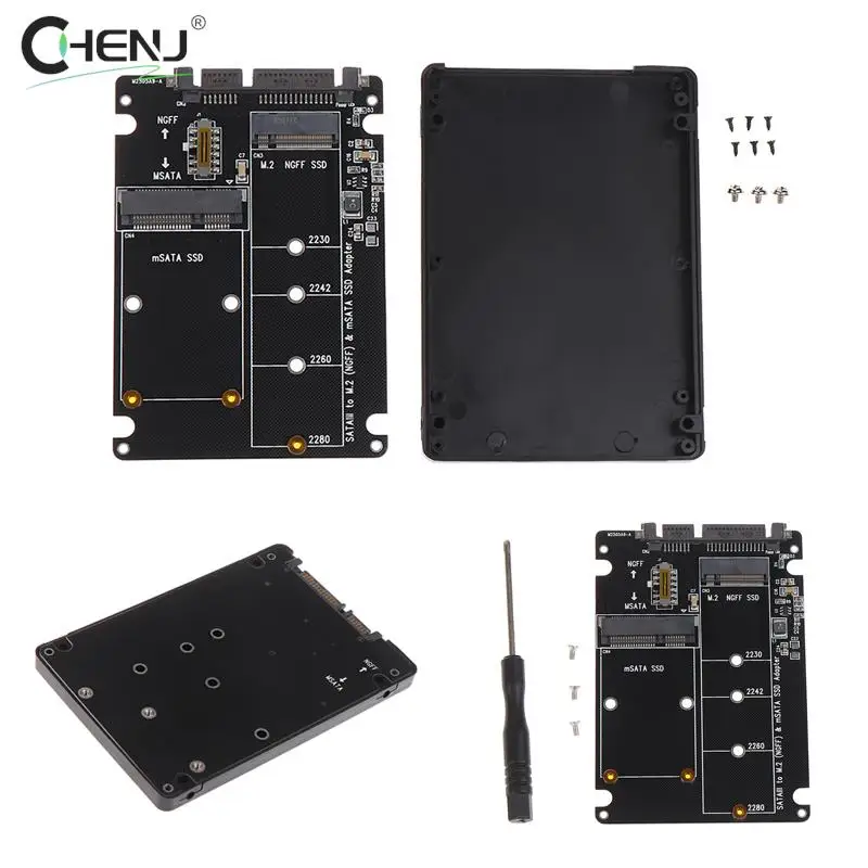 Professional SATA 60Gbps To M2 NGFF SATA SSD MSATA SSD Adapter MSATA To SATA M.2 NGFF To SATA Hard Disk Adapter Board