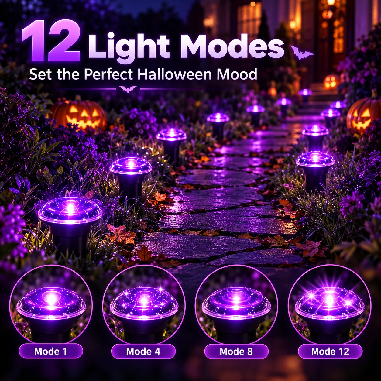 40/30/20/10 LED Halloween Sola - đánh giá và giá Outdoor Power Stake