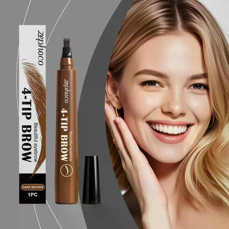 Four-pronged Eyebrow Pencil Waterproof Long-Lasting Eyebrows And Daily Naturally Makeup Smooth